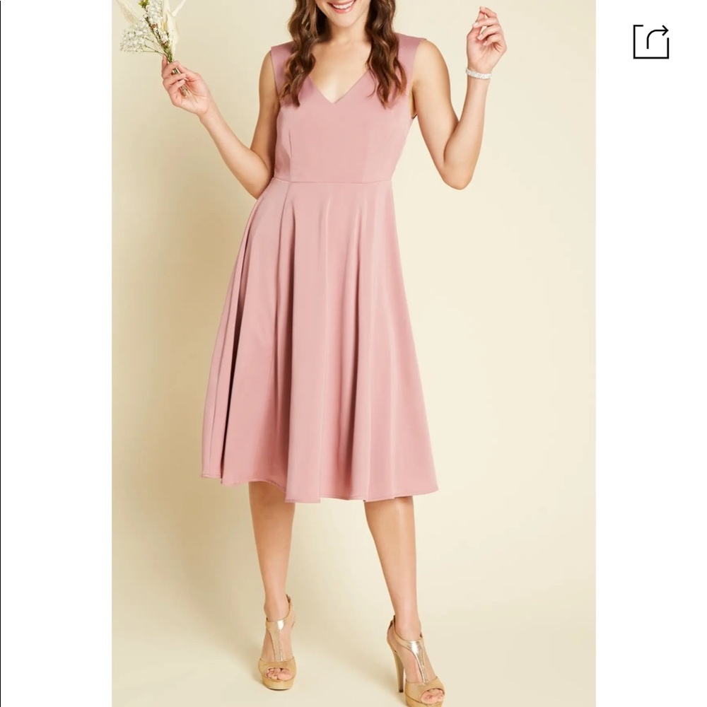 ModCloth Stretch Satin A-line Dress